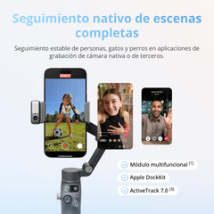 DJI Osmo Mobile 8 folded compact for travel, portable and lightweight benefit