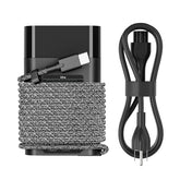 DJW adaptador frontal mostrando diseño compacto y puertos, carga confiable