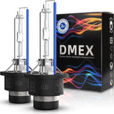 DMEX front packaging showing two D2S bulbs and warranty benefit