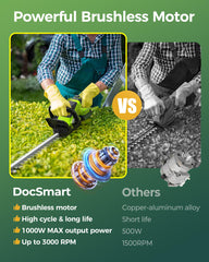 DocSmart held by user demonstrating lightweight 4.4 lb ergonomic design