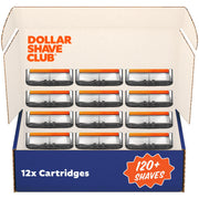 Dollar Shave Club paquete frontal de 12 recambios para afeitado apurado