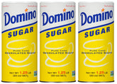 Domino front packaging showing 20 oz canister and product branding for convenience