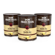 Don Francisco's front can showing vanilla nut label and freshness preservation