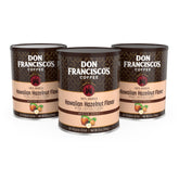 Don Francisco's lata frontal mostrando marca y mezcla hawaiana, mantiene aroma