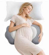 DONAMA frente del cojín mostrando forma W y soporte ergonómico