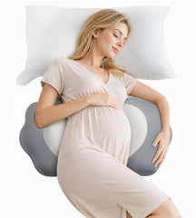 DONAMA frente del cojín mostrando forma W y soporte ergonómico