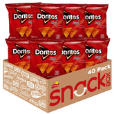 Doritos frente del empaque mostrando diseño y conveniencia para eventos