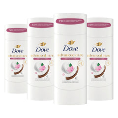 Dove vista frontal del envase mostrando la barra y beneficio de protección prolongada
