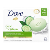 Dove barra frontal en su empaque mostrando aspecto limpio y fresco