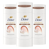 Dove Even Tone frontal del paquete mostrando las tres barras y beneficio hidratante