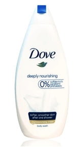 Dove frasco frontal 15.2 oz mostrando etiqueta y beneficio hidratación
