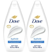Dove envase frontal mostrando diseño y beneficios hidratantes