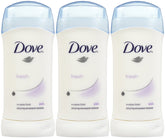 Dove envase frontal del stick Fresh mostrando protección y diseño