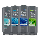 DOVE MEN + CARE envase frontal mostrando diseño y beneficio hidratante
