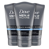 DOVE MEN+CARE frente del envase mostrando etiqueta y beneficio hidratante
