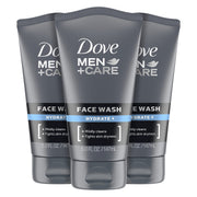 DOVE MEN+CARE frente del envase mostrando etiqueta y beneficio hidratante