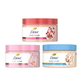 Dove pack de prueba frontal mostrando tres frascos, fácil de probar nuevas fórmulas