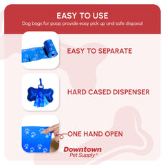Downtown Pet Supply dispensador en forma de hueso sujetado en correa