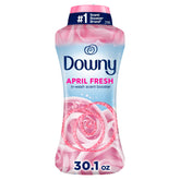 Downy bote frontal mostrando etiqueta y tamaño práctico