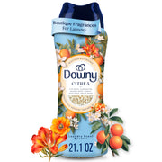 Downy frasco frontal CITREA mostrando tamaño y etiqueta, transmite confianza