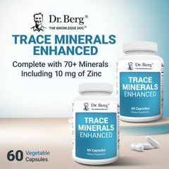 Dr. Berg ingredientes en primer plano destacando variedad mineral
