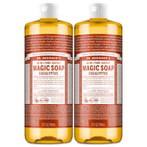Dr. Bronner's eucalyptus front packaging showing product and quantity benefits