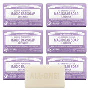 Dr. Bronner's lavender bar front packaging showing brand and scent benefits