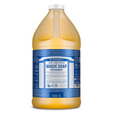 Dr. Bronner's peppermint front packaging showing size and branding for versatility