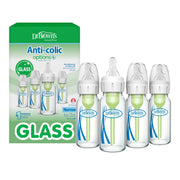 Dr. Brown's narrow glass bottle front packaging showing product and benefits