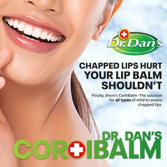 Dr. Dan's Cortibalm comparación de tamaño con una moneda para referencia de uso