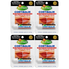 Dr. Dan's Cortibalm frente del pack mostrando cuatro barras y beneficio de ahorro