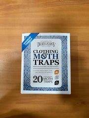 Dr. Killigan's trap placed in a closet protecting wool sweaters and coats