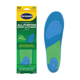 Dr. Scholl's frontal del paquete mostrando la marca y beneficio de amortiguación