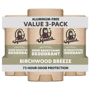 Dr. Squatch front packaging showing Birchwood Breeze and natural benefits