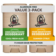 Dr. Squatch pack frontal mostrando dos barras y beneficio protección prolongada