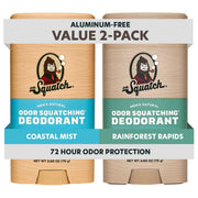 Dr. Squatch frente del empaque mostrando el diseño y beneficio natural