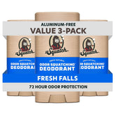 Dr. Squatch front view of deodorant stick shows compact travel-ready design and clean scent