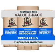Dr. Squatch front view of deodorant stick shows compact travel-ready design and clean scent