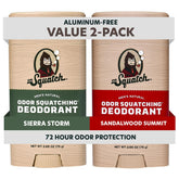 Dr. Squatch frente del pack 2 unidades mostrando diseño y aromas