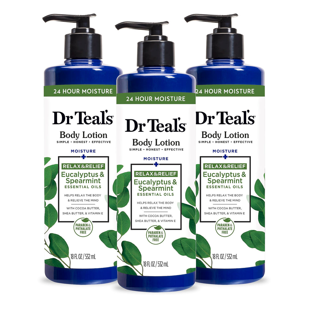 Dr Teal's frente del envase mostrando volumen y etiqueta clara
