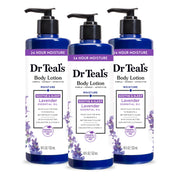 Dr Teal's frente del envase mostrando diseño y volumen