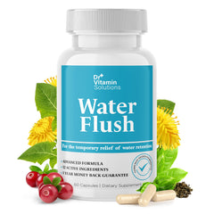 DR VITAMIN SOLUTIONS vista frontal del envase beneficiando control de hinchazón