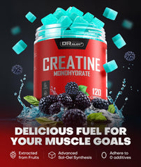 Dralot Nutrition etiqueta de ingredientes resaltando creatina y electrolitos