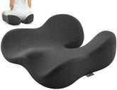 Dreamer Car front view of cushion showing tapered edge and U cutout for comfort
