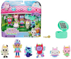 DREAMWORKS GABBY'S DOLLHOUSE frente del paquete mostrando las seis figuras listo para jugar