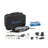 Dremel 4300 front view showing tool and included kit, ideal for versatile projects