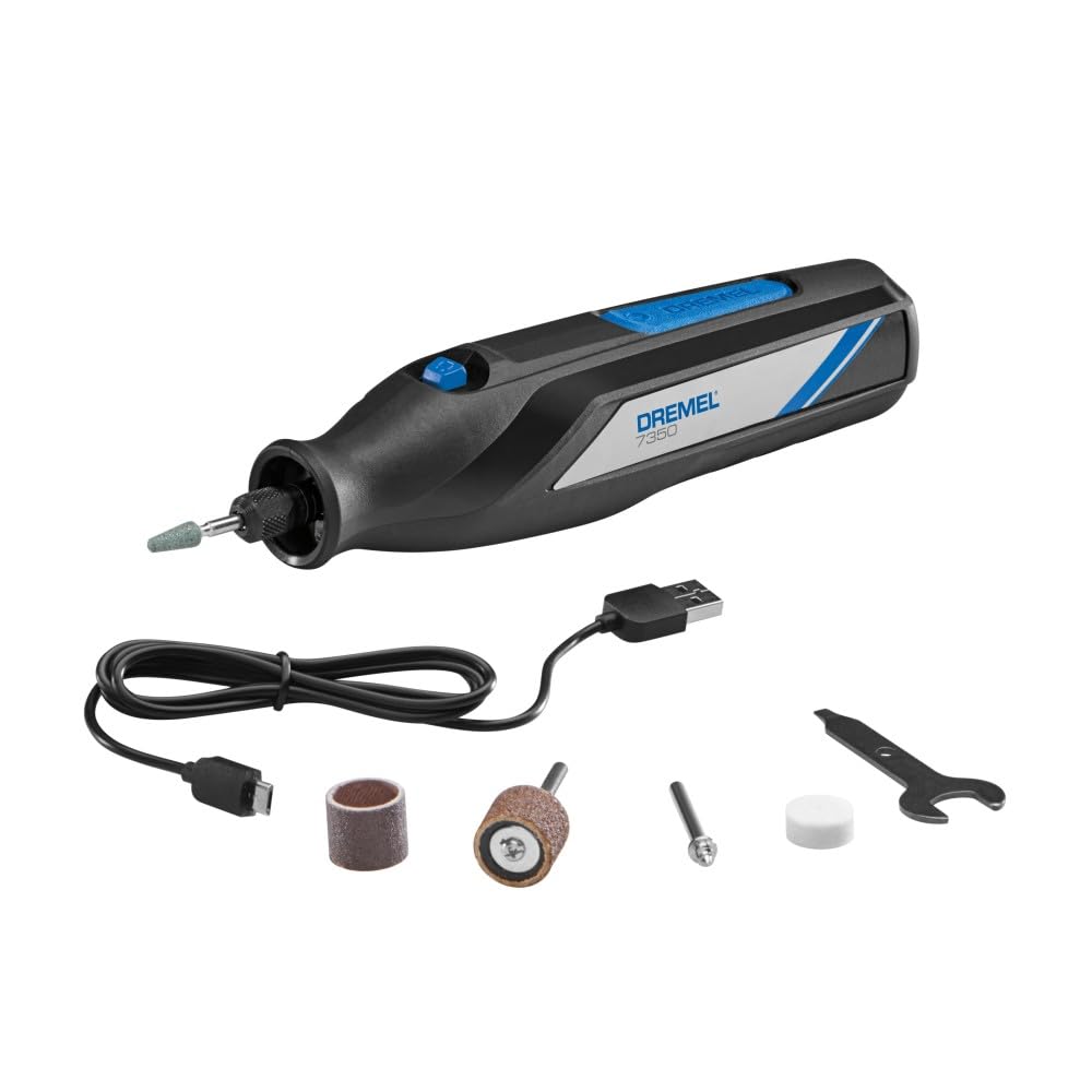 Dremel 7350 vista frontal con diseño ergonómico y control preciso