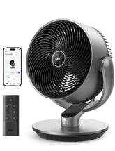 DREO front view showing compact smart fan and modern design for quiet cooling