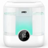 DREO HM524 front view showing LED display and humidity readout for precise comfort