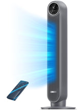 DREO tower fan front view showing slim profile and airflow benefit